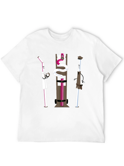 Novelty Black Cartoon Character T-Shirt