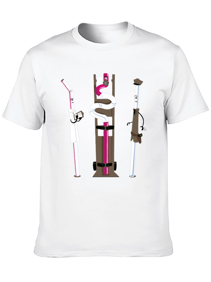 Novelty Black Cartoon Character T-Shirt