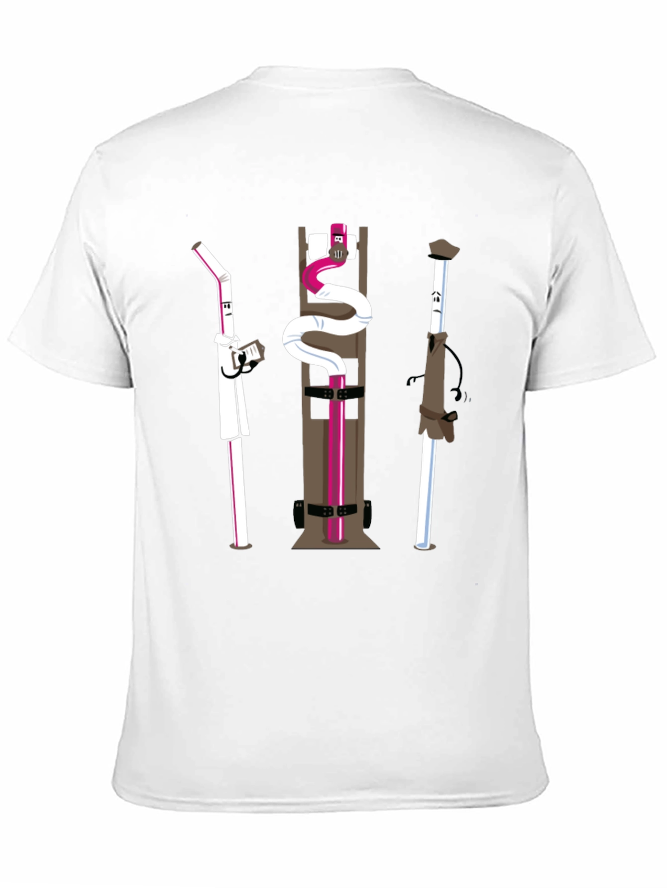 Novelty Black Cartoon Character T-Shirt