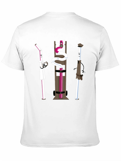 Novelty Black Cartoon Character T-Shirt