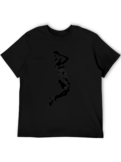 Black Basketball Player Graphic T-Shirt