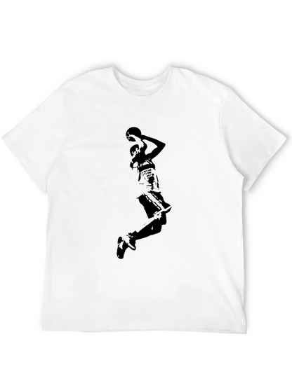 Black Basketball Player Graphic T-Shirt