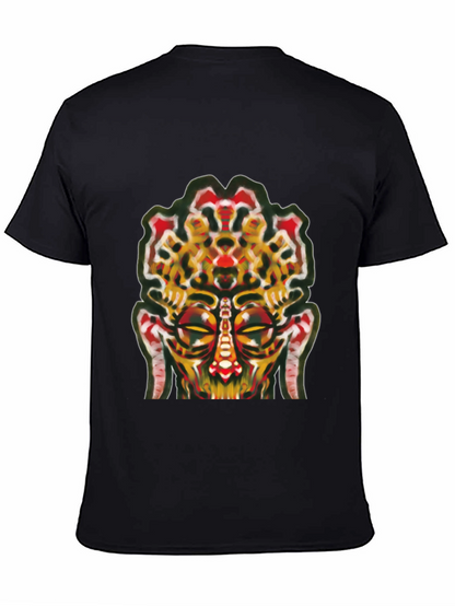 Abstract Face Graphic Tee - Unique Streetwear