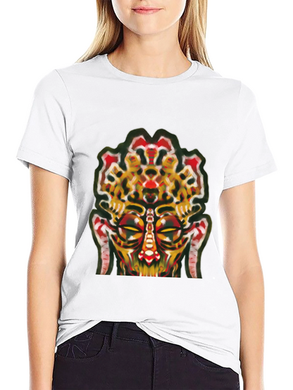 Abstract Face Graphic Tee - Unique Streetwear