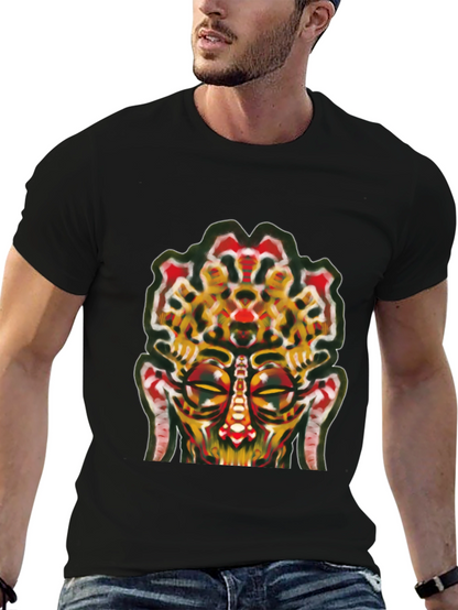 Abstract Face Graphic Tee - Unique Streetwear