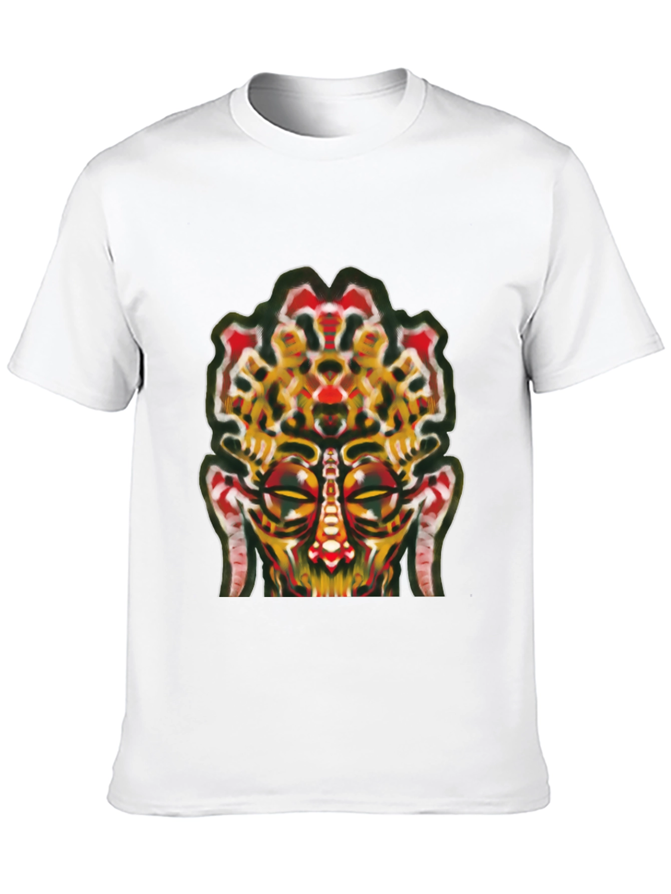 Abstract Face Graphic Tee - Unique Streetwear