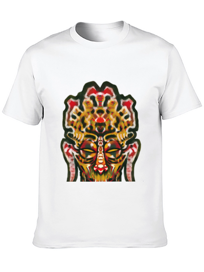 Abstract Face Graphic Tee - Unique Streetwear