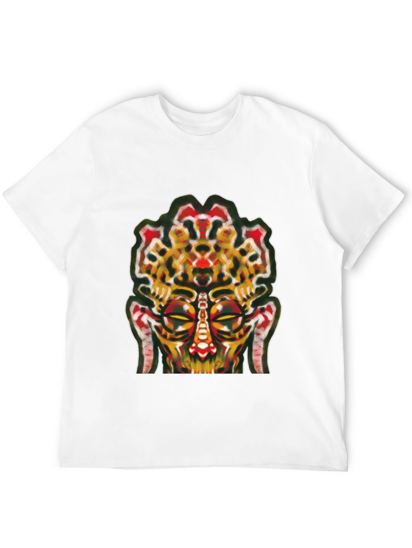 Abstract Face Graphic Tee - Unique Streetwear