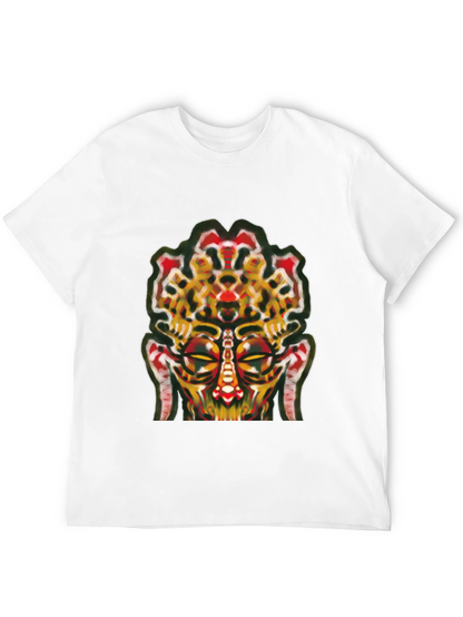 Abstract Face Graphic Tee - Unique Streetwear