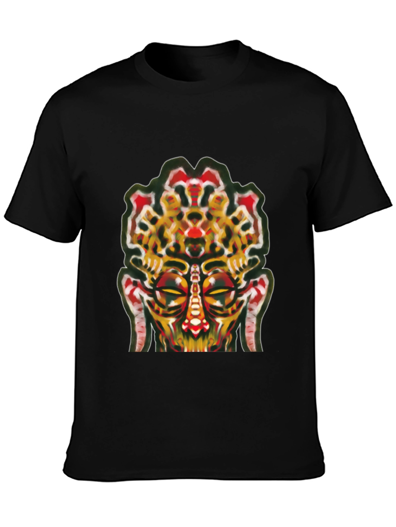 Abstract Face Graphic Tee - Unique Streetwear