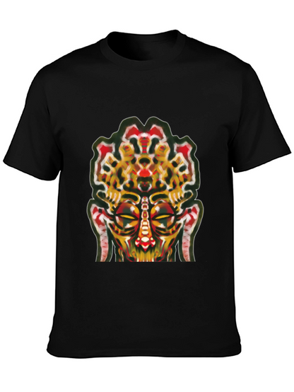 Abstract Face Graphic Tee - Unique Streetwear