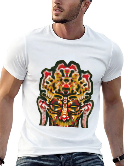 Abstract Face Graphic Tee - Unique Streetwear