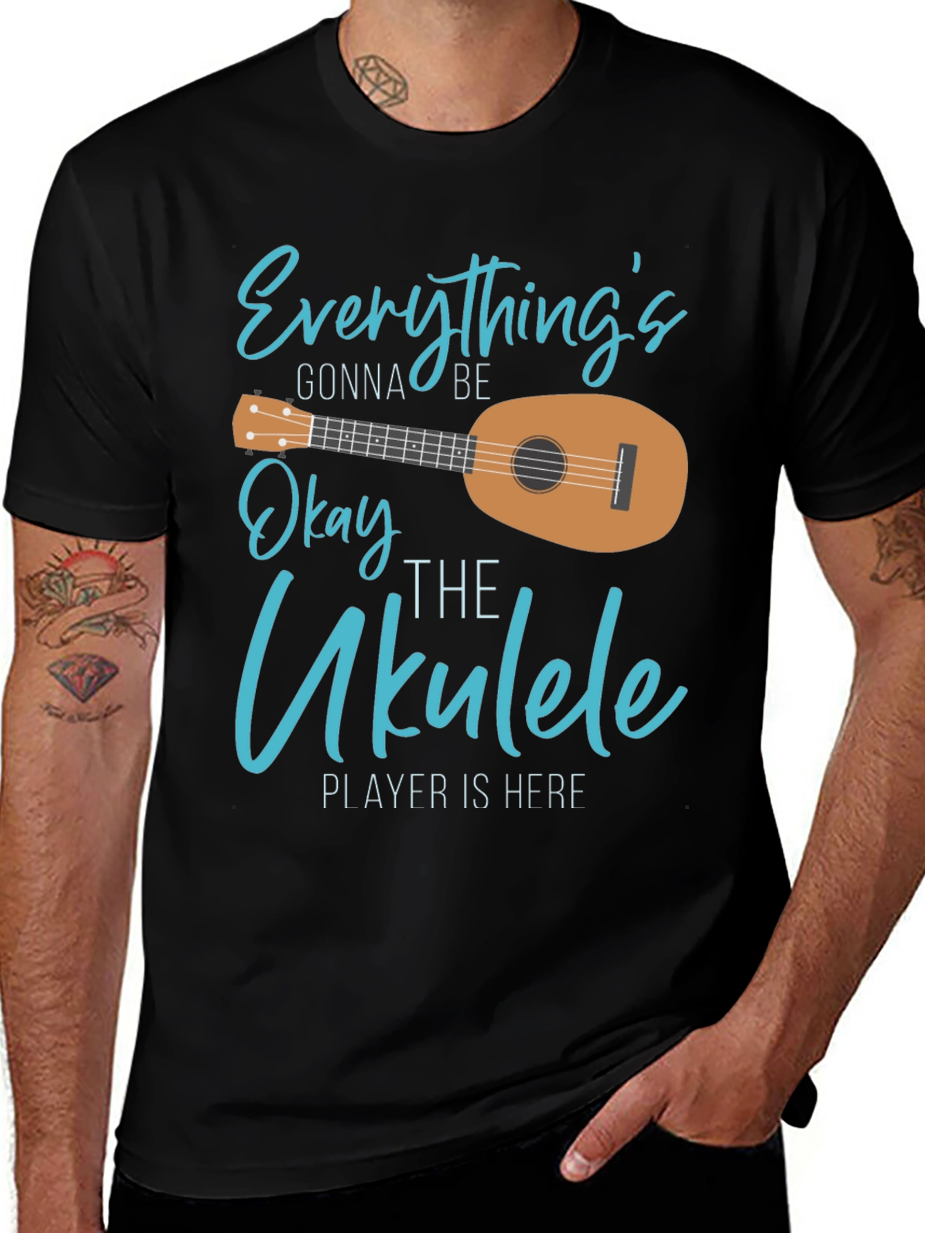 Everythings Gonna Be Okay Ukulele T-Shirt