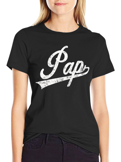 Papa Script Graphic Tee - Cool Dad Shirt