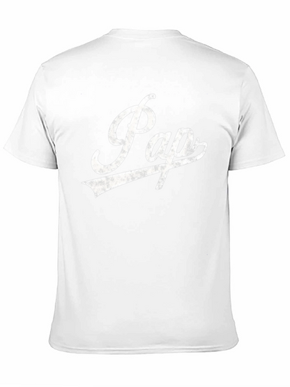 Papa Script Graphic Tee - Cool Dad Shirt