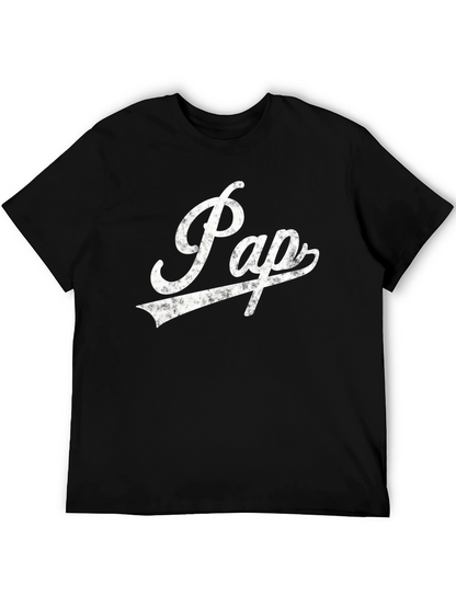 Papa Script Graphic Tee - Cool Dad Shirt