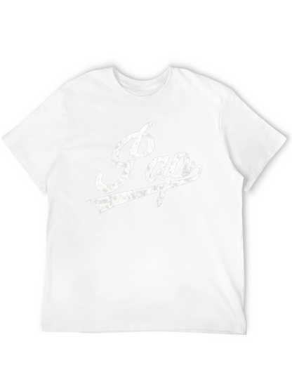 Papa Script Graphic Tee - Cool Dad Shirt