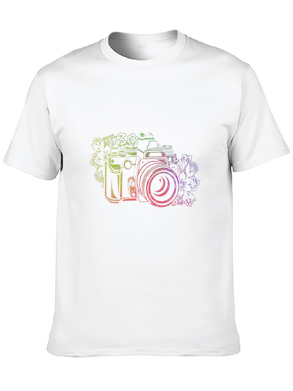 Camera Graphic Tee - Black Cotton