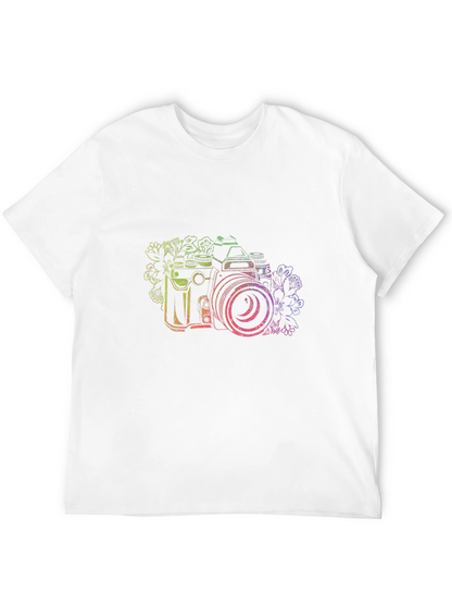 Camera Graphic Tee - Black Cotton