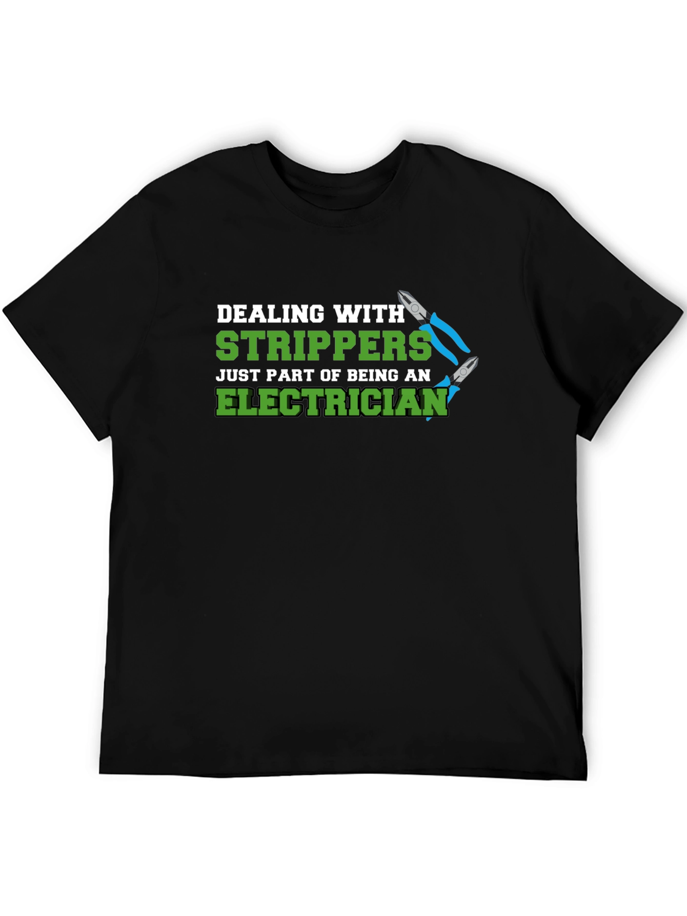 Electrician Stripper Humor Graphic T-Shirt