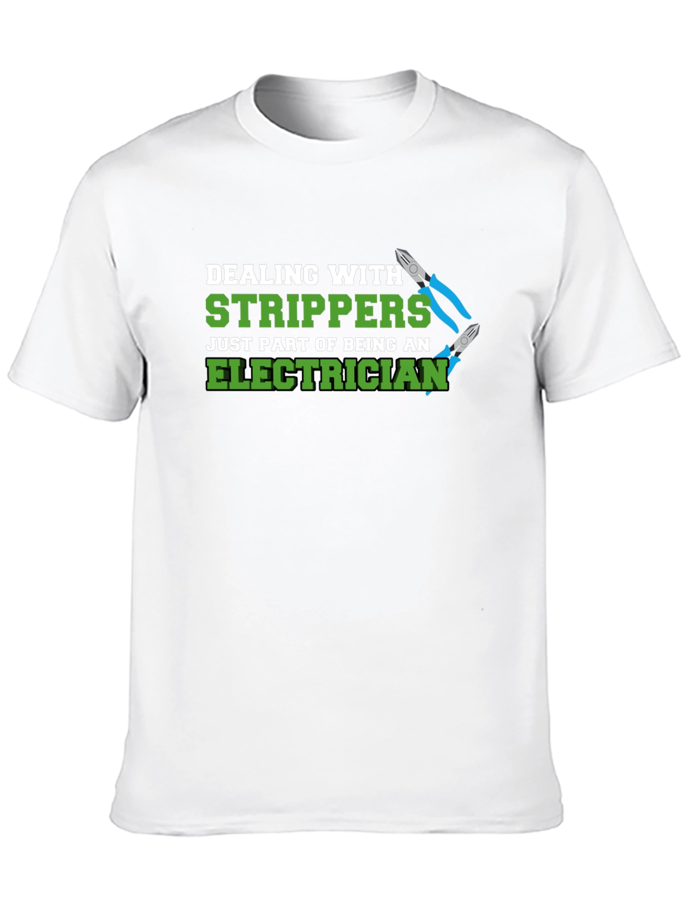 Electrician Stripper Humor Graphic T-Shirt