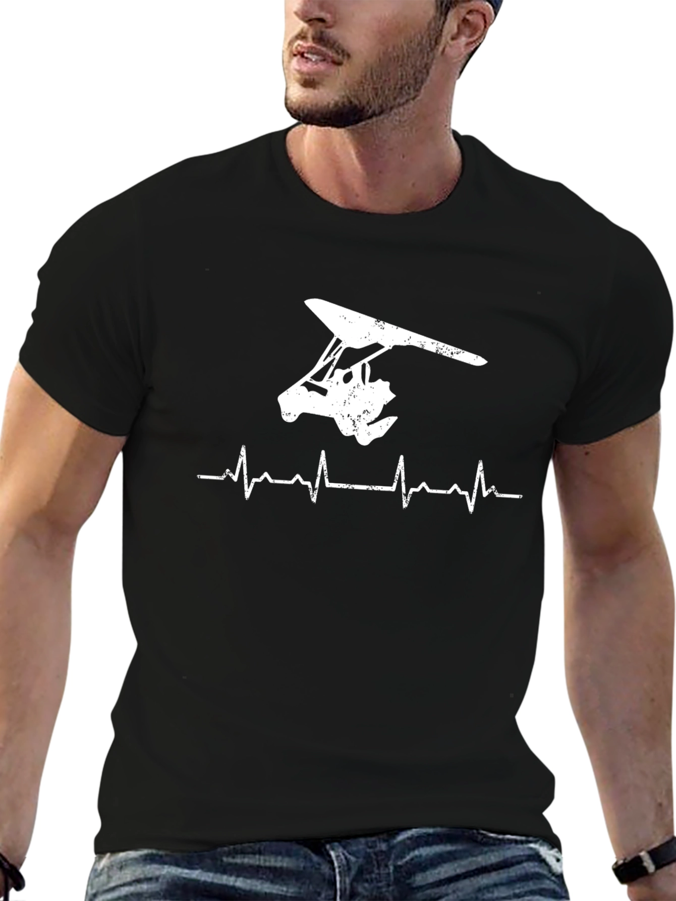 Hang Gliding Heartbeat T-Shirt - Soar High!