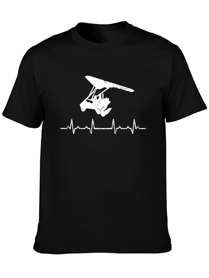 Hang Gliding Heartbeat T-Shirt - Soar High!