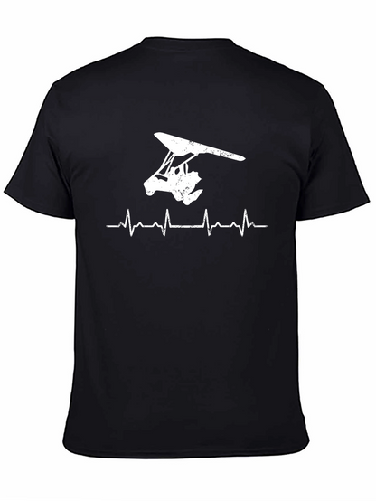 Hang Gliding Heartbeat T-Shirt - Soar High!