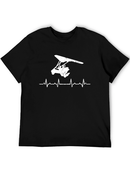 Hang Gliding Heartbeat T-Shirt - Soar High!