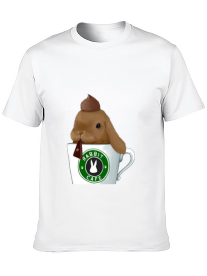 Rabbit Cafe Tee - Cute Bunny T-Shirt