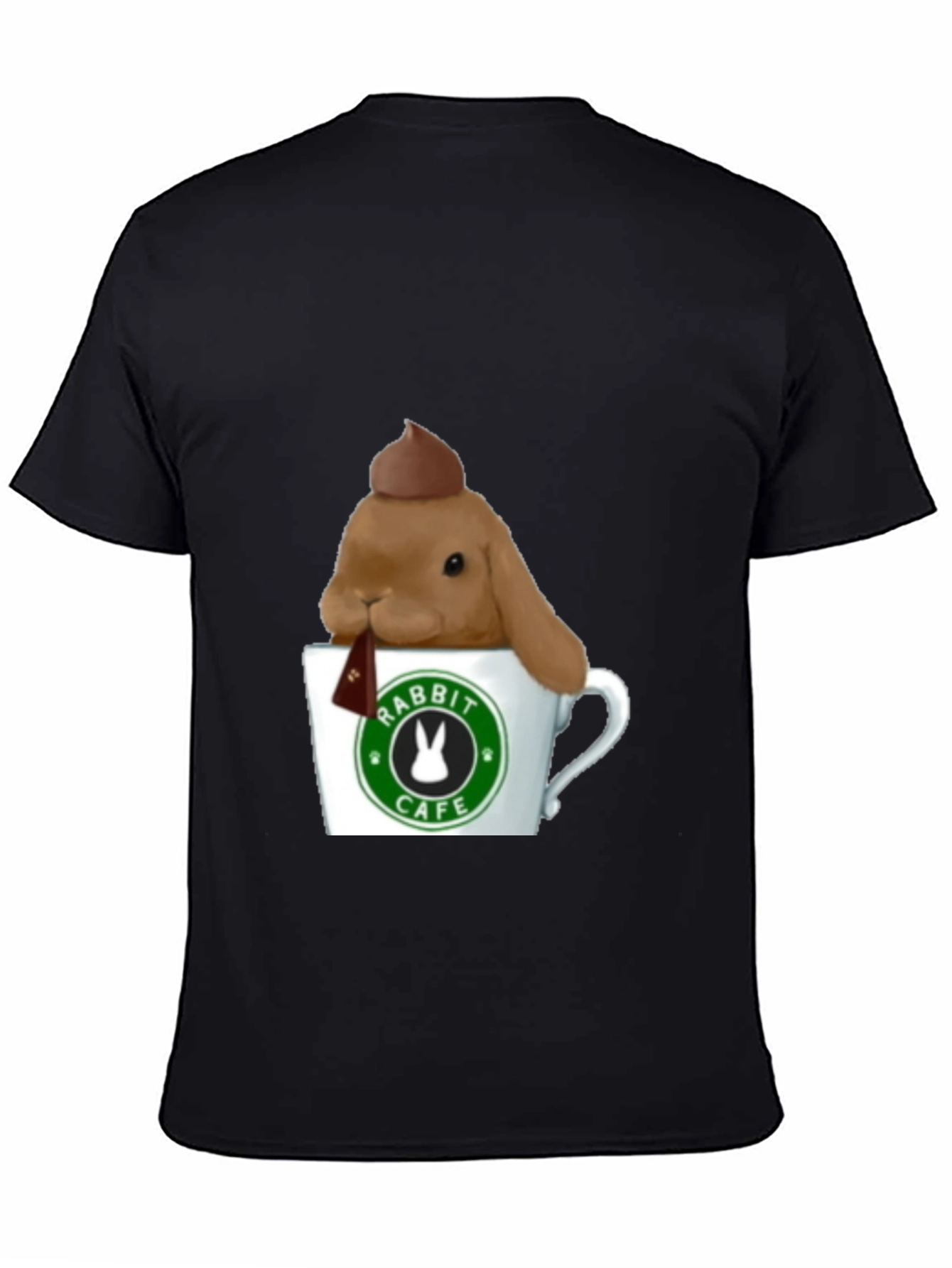 Rabbit Cafe Tee - Cute Bunny T-Shirt