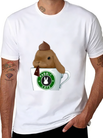 Rabbit Cafe Tee - Cute Bunny T-Shirt