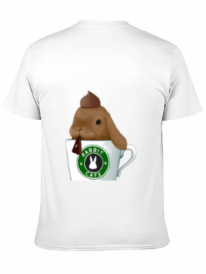 Rabbit Cafe Tee - Cute Bunny T-Shirt
