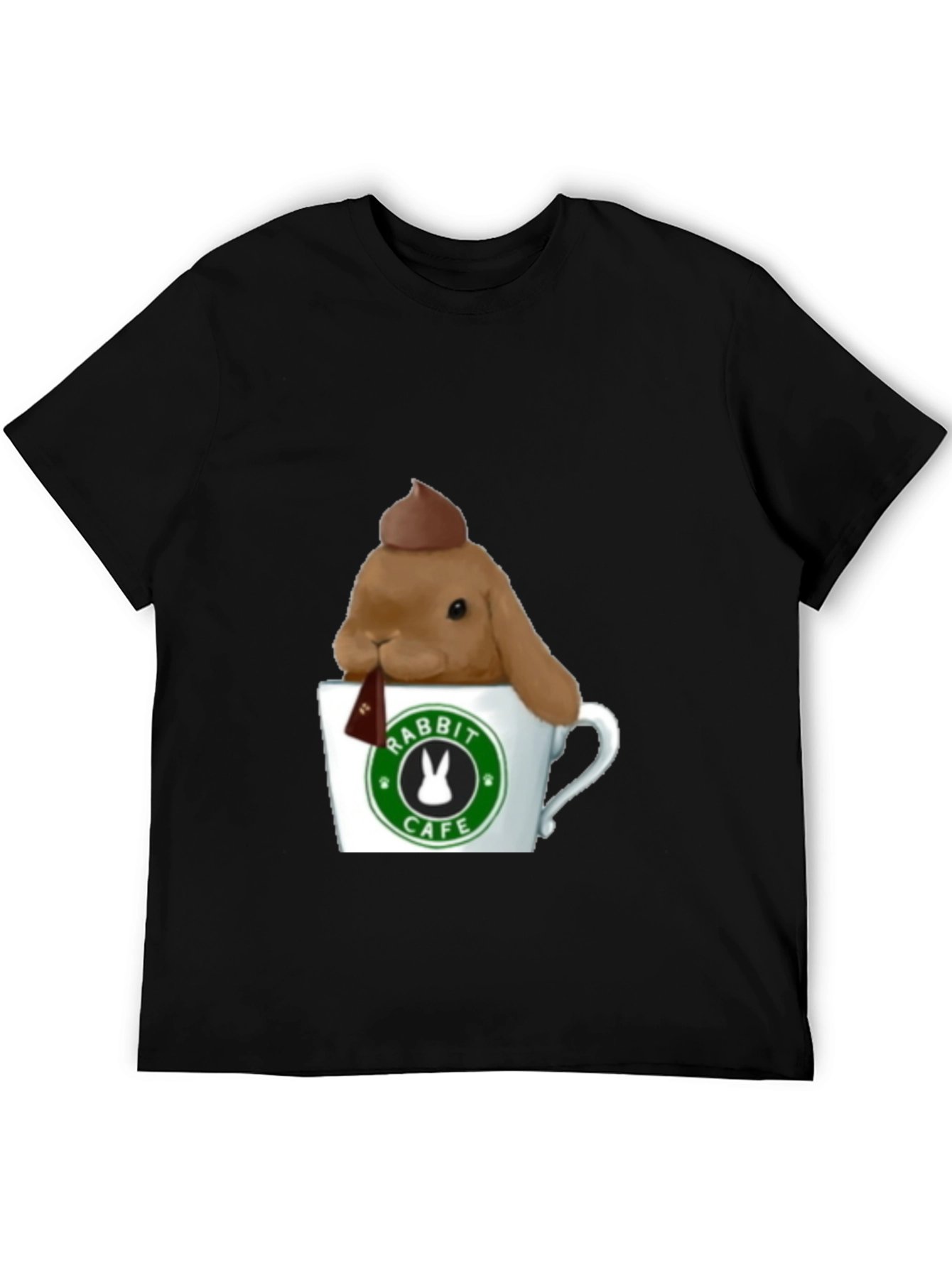 Rabbit Cafe Tee - Cute Bunny T-Shirt