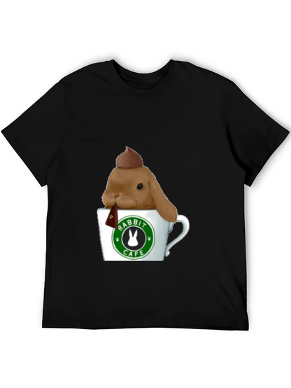 Rabbit Cafe Tee - Cute Bunny T-Shirt
