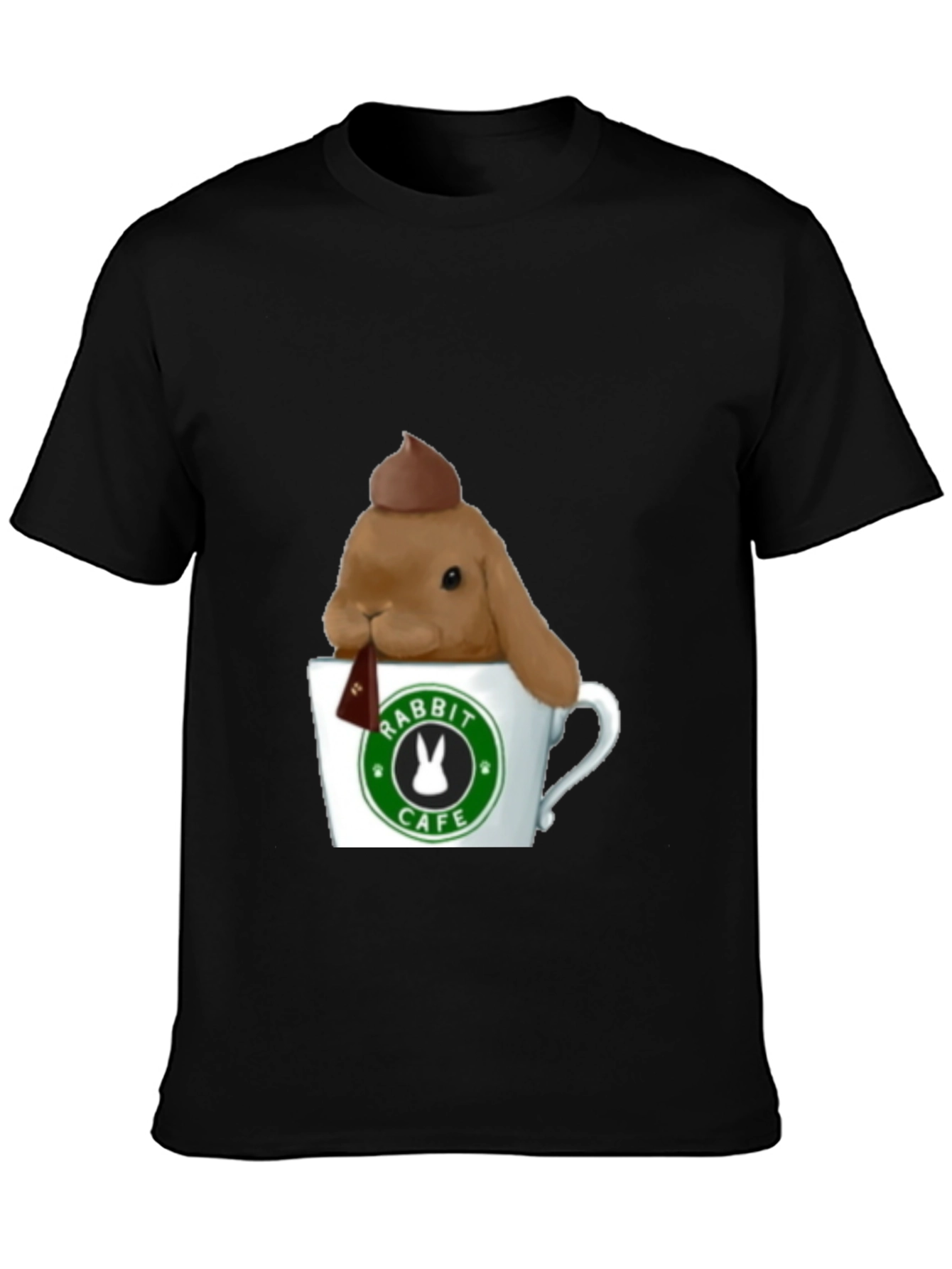 Rabbit Cafe Tee - Cute Bunny T-Shirt