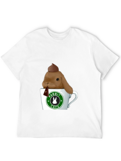 Rabbit Cafe Tee - Cute Bunny T-Shirt
