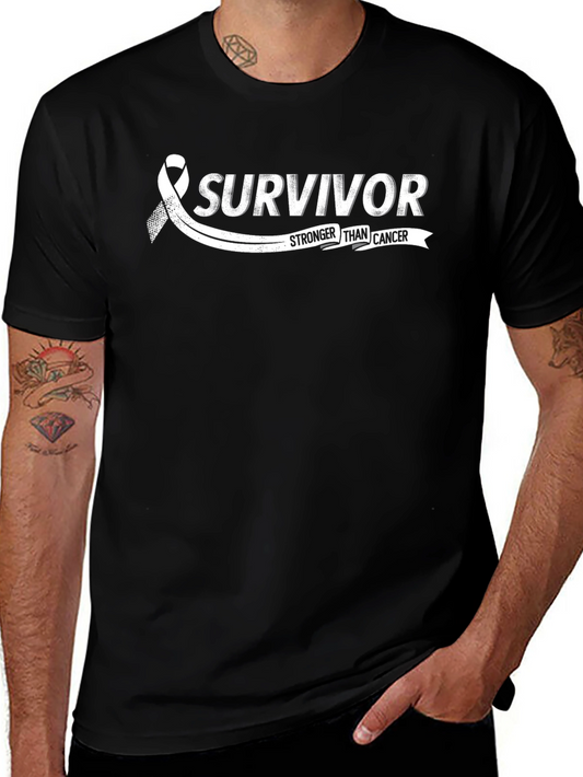 Survivor Stronger Than Cancer Graphic T-Shirt