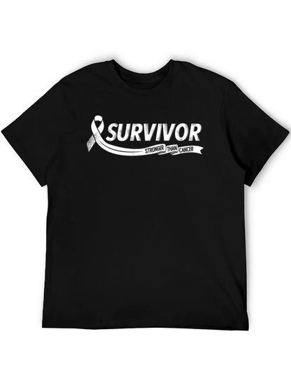 Survivor Stronger Than Cancer Graphic T-Shirt