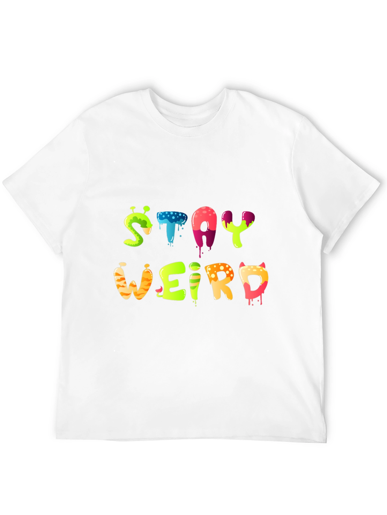 Stay Weird Graphic Tee - Funky Design