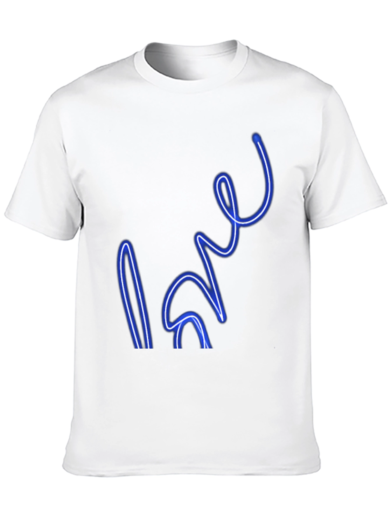 Neon Love Graphic Black T-Shirt