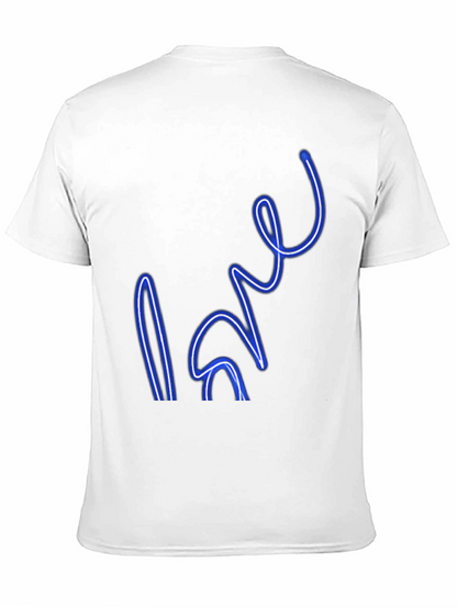 Neon Love Graphic Black T-Shirt