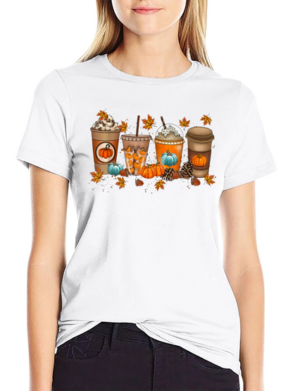 Fall Coffee Lovers T-Shirt - Pumpkin Spice Season