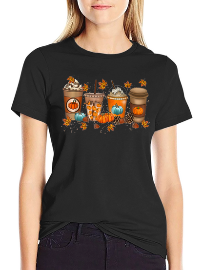 Fall Coffee Lovers T-Shirt - Pumpkin Spice Season