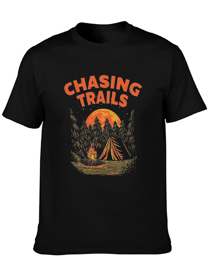 Chasing Trails Camping T-Shirt - Adventure Awaits!