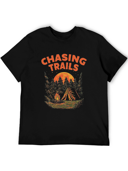 Chasing Trails Camping T-Shirt - Adventure Awaits!