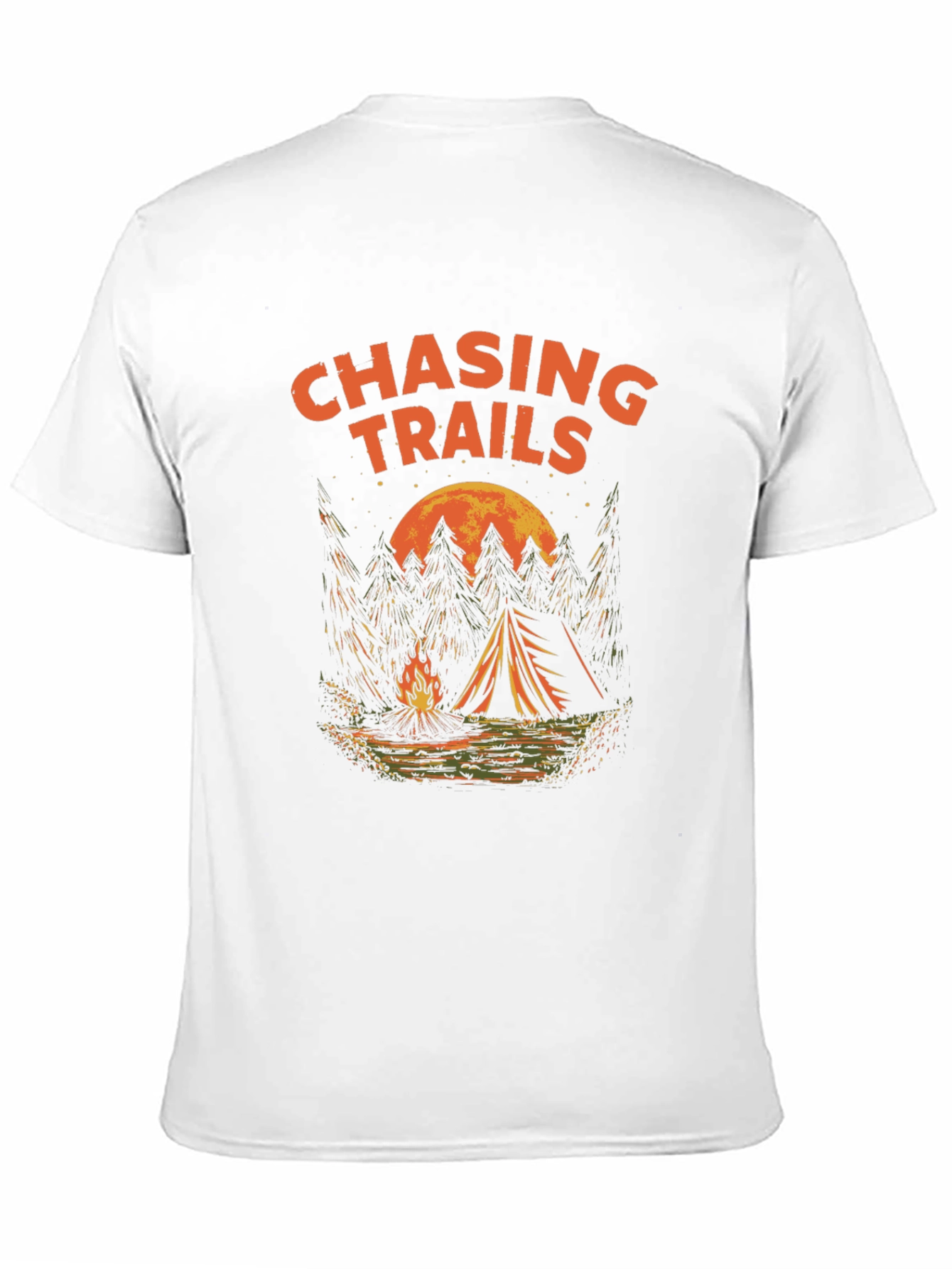 Chasing Trails Camping T-Shirt - Adventure Awaits!