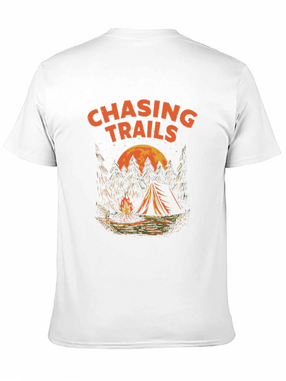 Chasing Trails Camping T-Shirt - Adventure Awaits!