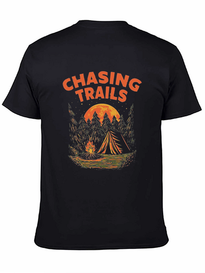 Chasing Trails Camping T-Shirt - Adventure Awaits!