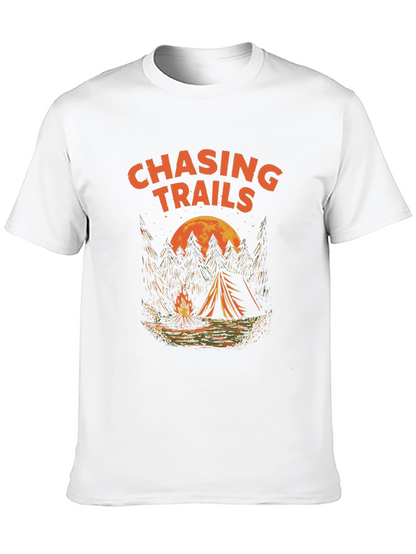 Chasing Trails Camping T-Shirt - Adventure Awaits!